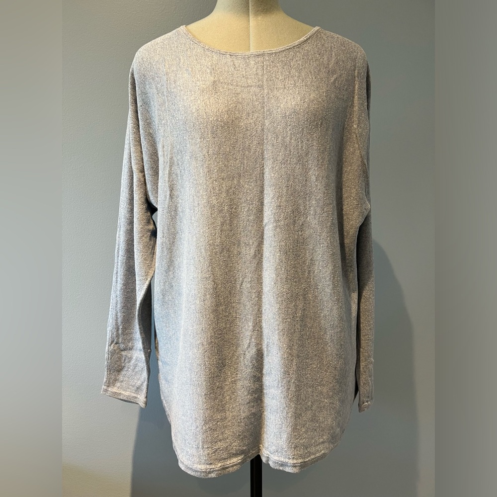 Michael Kors Blue Gray Women's Long Sleeve Sweater Size XL